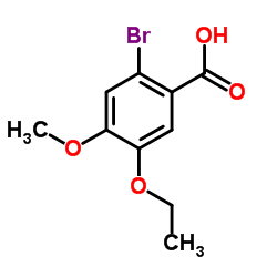 2-Bromo-5-ethoxy-4-methoxybenzoic acid Structure