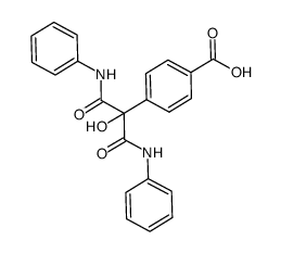 4-[2-anilino-1-(anilinocarbonyl)-1-hydroxy-2-oxoethyl]benzoic acid结构式