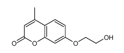 7-(2-hydroxyethoxy)-4-methyl-2H-chromen-2-one结构式