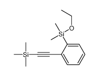 ethoxy-dimethyl-[2-(2-trimethylsilylethynyl)phenyl]silane Structure