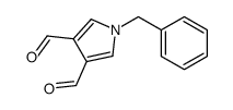 1-benzylpyrrole-3,4-dicarbaldehyde Structure