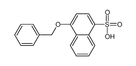 4-phenylmethoxynaphthalene-1-sulfonic acid Structure