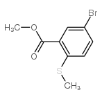 Methyl 5-bromo-2-(methylthio)benzoate Structure