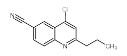 4-chloro-2-propylquinoline-6-carbonitrile结构式