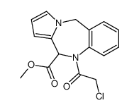 methyl 10-(2-chloroacetyl)-10,11-dihydro-5H-benzo[e]pyrrolo[1,2-a][1,4]diazepine-11-carboxylate Structure