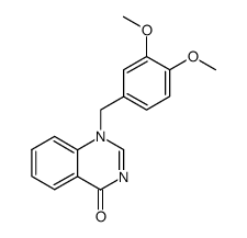 1-(3,4-dimethoxy-benzyl)-1H-quinazolin-4-one结构式
