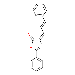 2-phenyl-(4-cinnamylidene)oxazolin-5-one Structure