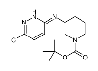 3-[(6-氯-3-哒嗪基)氨基]-1-哌啶甲酸叔丁酯结构式