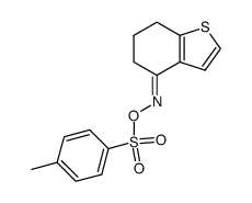 6,7-dihydro-5H-benzo[b]thiophene-4-one O-tosyloxime结构式