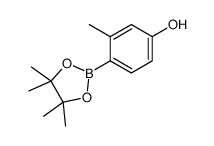 3-甲基-4-(4,4,5,5-四甲基-1,3,2-二氧杂环戊硼烷-2-基)苯酚结构式