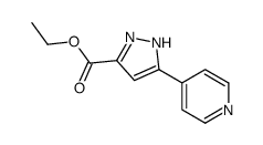 3-(4-吡啶)-1H-吡唑-5-羧酸乙酯结构式