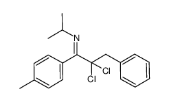 (E)-2,2-dichloro-N-isopropyl-3-phenyl-1-(p-tolyl)propan-1-imine Structure