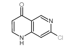 7-氯-1,6-二氮杂萘-4(1H)-酮结构式