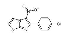 5-nitro-6-p-chlorophenylimidazo(2,1-b)thiazole结构式