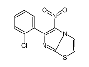 6-(2-chlorophenyl)-5-nitroimidazo[2,1-b][1,3]thiazole结构式
