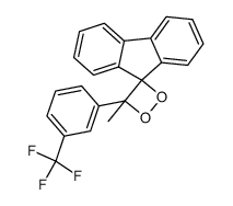 3,3-(2,2'-biphenyldiyl)-4-methyl-4-(m-(perfluoromethyl)-phenyl)-1,2-dioxetane结构式