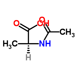 N-乙酰-L-丙氨酸结构式