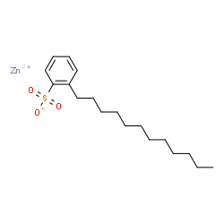 Benzenesulfonic acid, dodecyl-, zinc salt, basic Structure