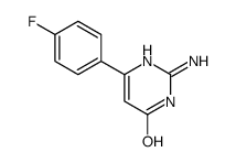 2-amino-6-(4-fluorophenyl)-1H-pyrimidin-4-one结构式