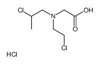 carboxymethyl-(2-chloroethyl)-(2-chloropropyl)azanium,chloride Structure