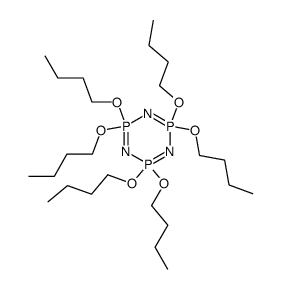 hexa(n-butoxy)cyclotriphosphazene Structure