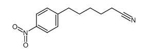 6-(p-nitrophenyl)hexanenitrile结构式