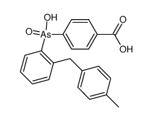 4-{hydroxy-[2-(4-methyl-benzyl)-phenyl]-arsinoyl}-benzoic acid结构式