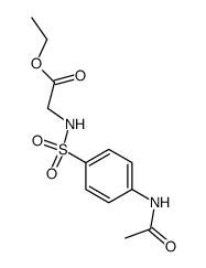 N-(N-acetyl-sulfanilyl)-glycine ethyl ester结构式
