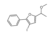 3-iodo-5-(1-methoxyethyl)-2-phenylfuran结构式