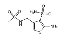 2-amino-4-(methanesulfonylamino-methyl)-thiophene-3-sulfonic acid amide Structure