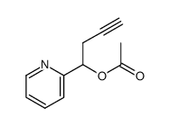 acetic acid 1-pyridin-2-yl-but-3-ynyl ester结构式