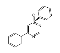 (-)-(R)-1,5-diphenyl-1H-1λ4,2,4-thiadiazine 1-oxide结构式