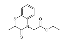 ethyl 2-methyl-2H-1,4-benzothiazine-3-thione-4-acetate Structure