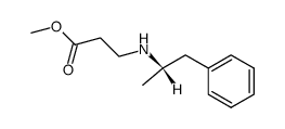 N-((S)-1-methyl-2-phenyl-ethyl)-β-alanine methyl ester Structure