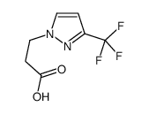 3-[3-(Trifluoromethyl)-1H-pyrazol-1-yl]propanoic acid Structure
