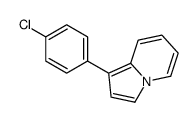 1-(4-chlorophenyl)indolizine结构式