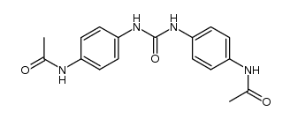 N,N'-bis-(4-acetylamino-phenyl)-urea结构式