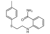 2-[2-(4-methylphenyl)sulfanylethylamino]benzamide结构式