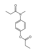 [4-[methyl(propanoyl)amino]phenyl] propanoate Structure