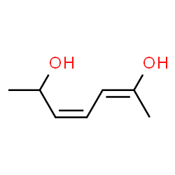 2,4-Heptadiene-2,6-diol, (E,Z)- (9CI) structure