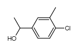 1-(4-氯-3-甲基苯基)乙烷-1-醇结构式