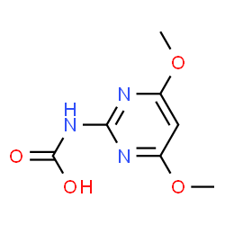 Carbamic acid, (4,6-dimethoxy-2-pyrimidinyl)- (9CI)结构式