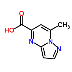 7-Methylpyrazolo[1,5-a]pyrimidine-5-carboxylic acid结构式