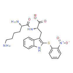 o-nitrophenylsulfenyl-lysyl-tryptophan Structure