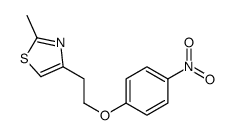 2-methyl-4-[2-(4-nitrophenoxy)ethyl]-1,3-thiazole结构式