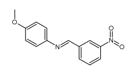 m-Nitrobenzylidene-p-methoxyaniline Structure