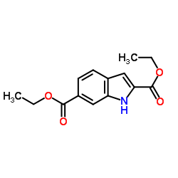 Diethyl 1H-indole-2,6-dicarboxylate structure