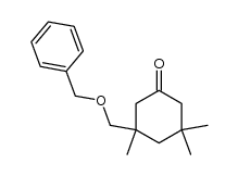 3-<(benzyloxy)methyl>-3,5,5-trimethylcyclohexan-1-one结构式