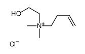 but-3-enyl-(2-hydroxyethyl)-dimethylazanium,chloride Structure