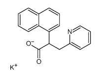 α-(1-Naphtyl)-2-pyridinepropionic acid potassium salt Structure